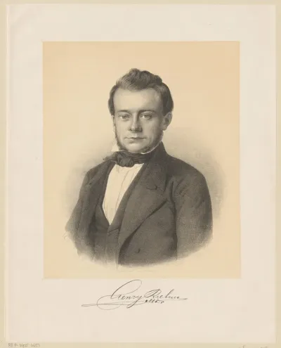 Portret van Christian Heinrich Riehm