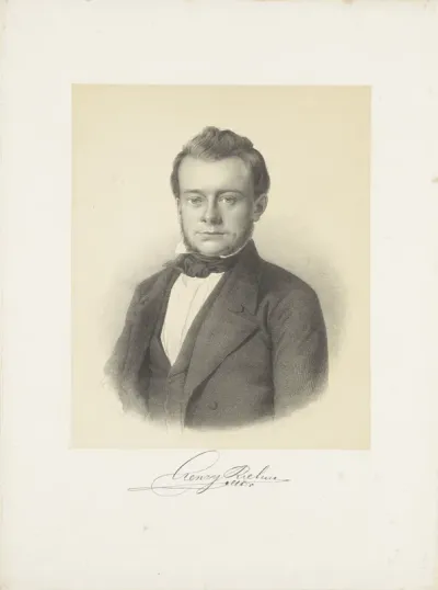 Portret van Christian Heinrich Riehm