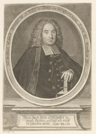 Portret van Christian Lampe