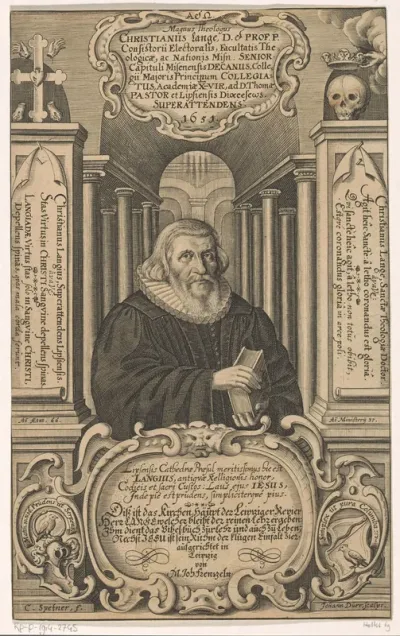 Portret van Christian Lange