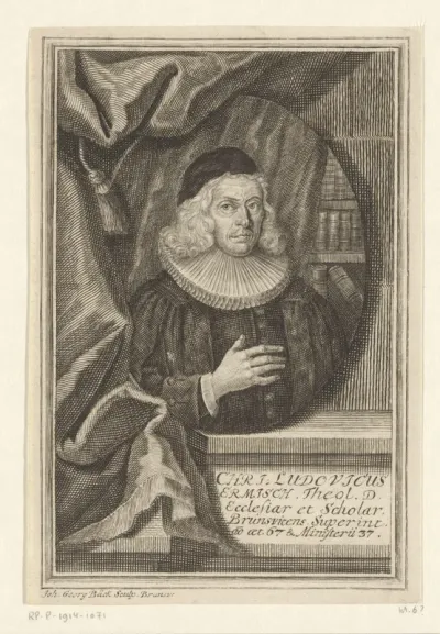 Portret van Christian Ludwig Ermisch