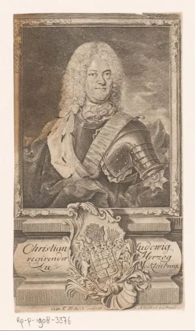 Portret van Christian Ludwig I