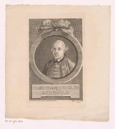 Portret van Christian Ludwig Reinhold