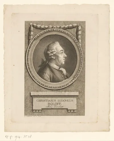 Portret van Christian Ludwig Roloff