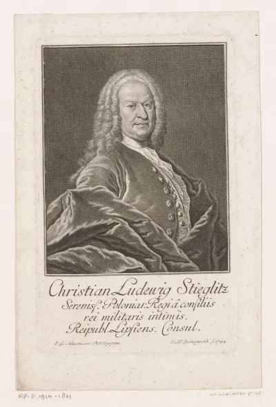 Portret van Christian Ludwig Stieglitz