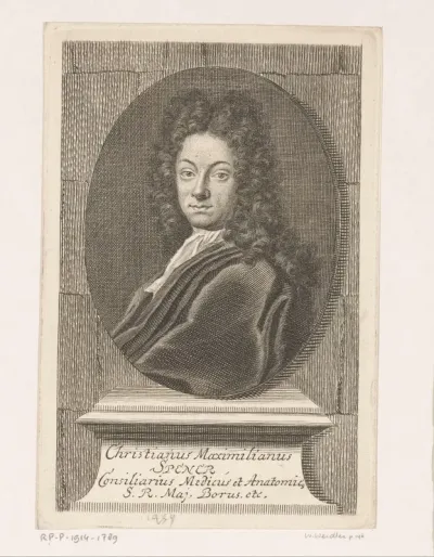 Portret van Christian Maximilian Spener