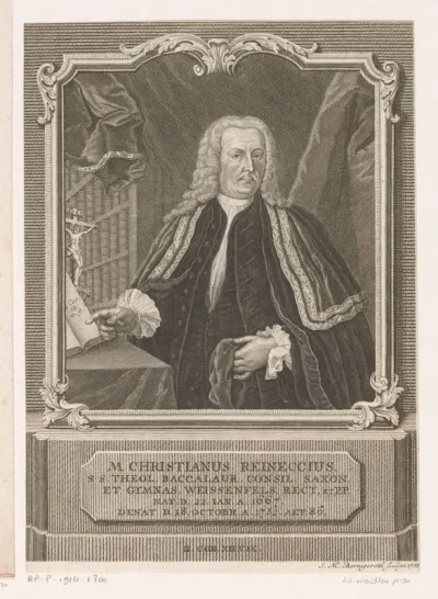 Portret van Christian Reineccius