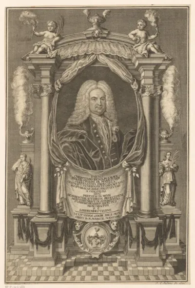Portret van Christian Rudolph Lauhn