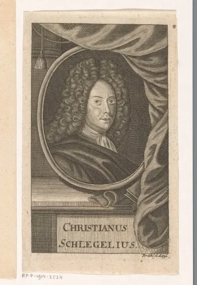 Portret van Christian Schlegel
