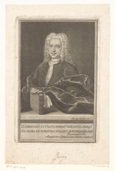 Portret van Christian Sigmund Georgi