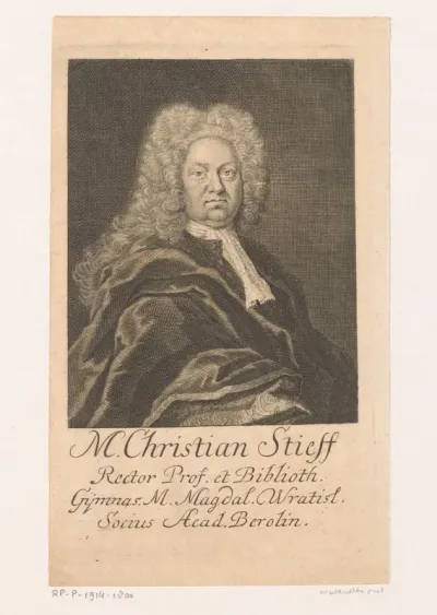 Portret van Christian Stieff