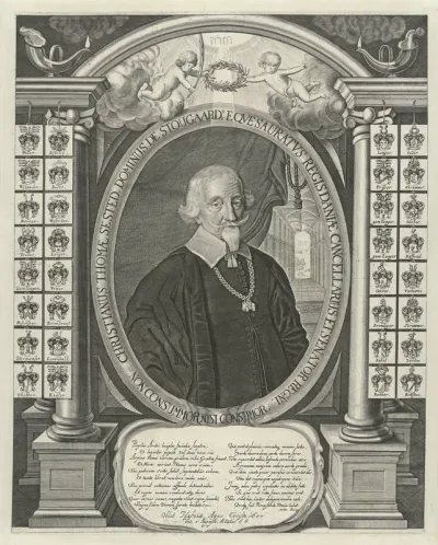 Portret van Christian Thomas Sested