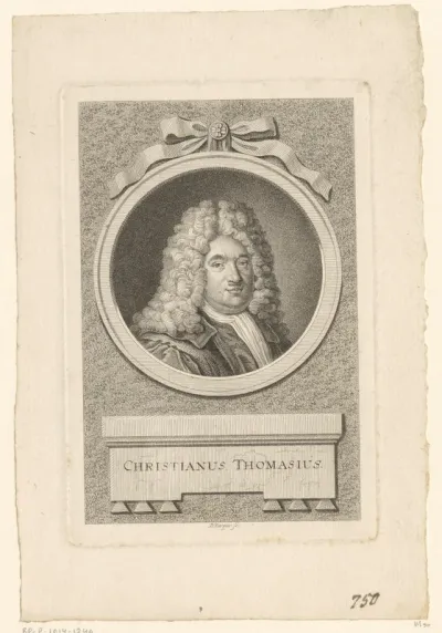 Portret van Christian Thomasius
