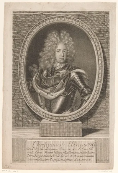 Portret van Christian Ulrich II von Württemberg-Oels