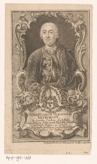 Portret van Christian Ulrich von Ketelhodt