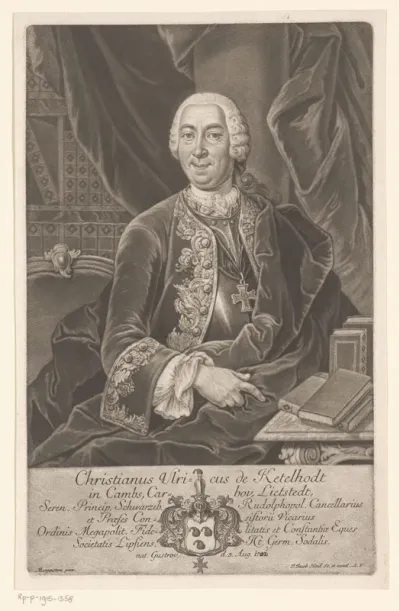 Portret van Christian Ulrich von Ketelhodt