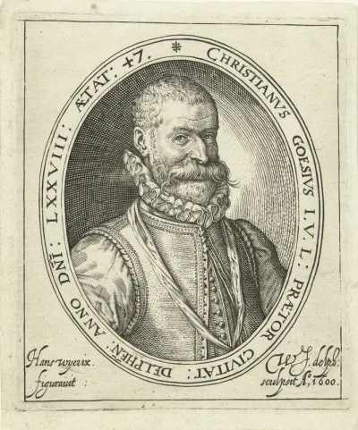 Portret van Christian van der Goes op 47-jarige leeftijd
