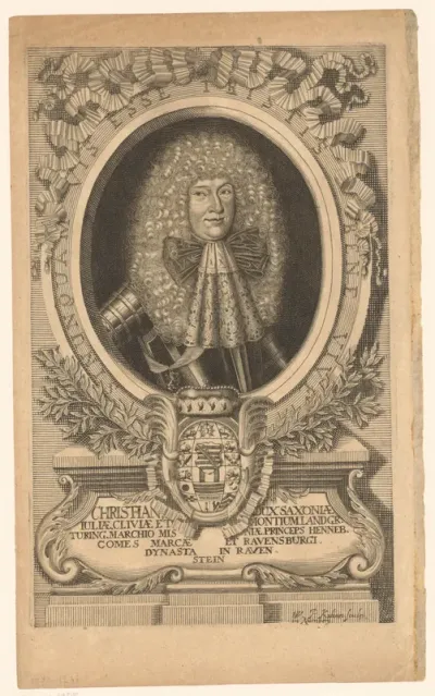 Portret van Christian van Saksen