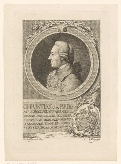 Portret van Christian von Berg