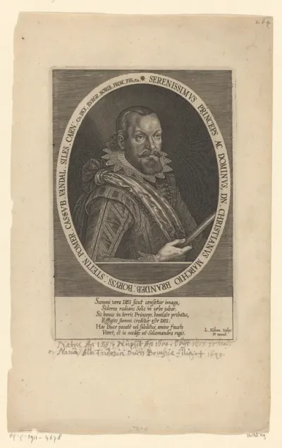 Portret van Christian von Brandenburg-Kulmbach