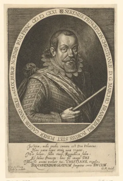 Portret van Christian von Brandenburg
