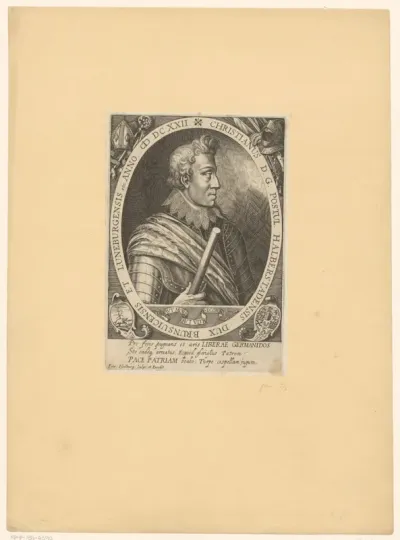 Portret van Christian von Braunschweig