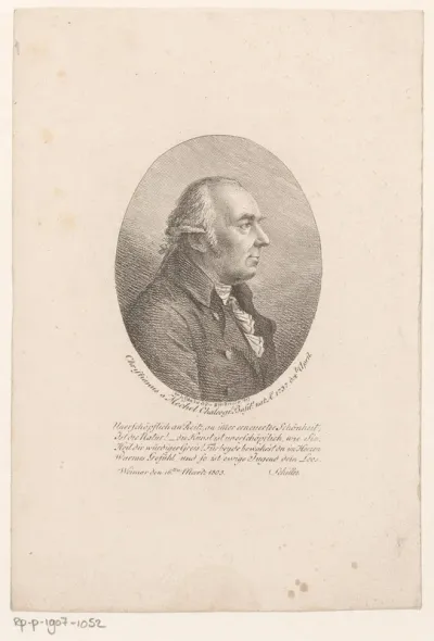 Portret van Christian von Mechel