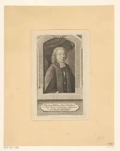 Portret van Christian Wilhelm Franz Walch