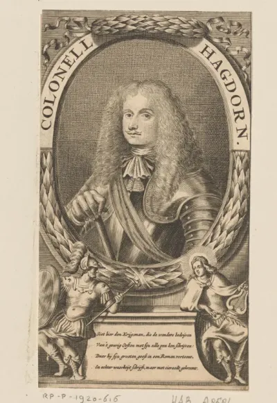 Portret van Christian Wilhelm Hagdorn