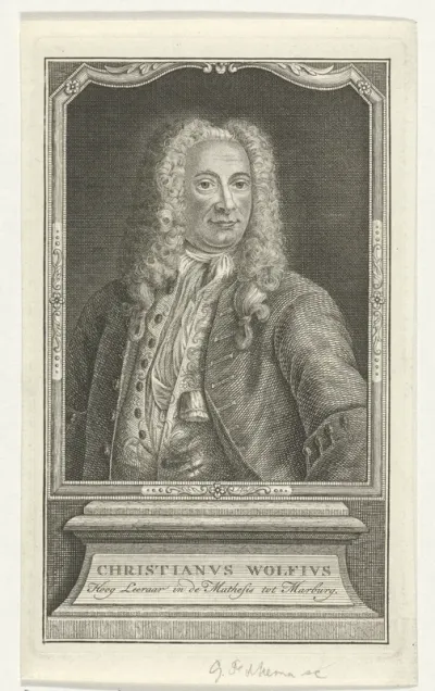 Portret van Christian Wolff