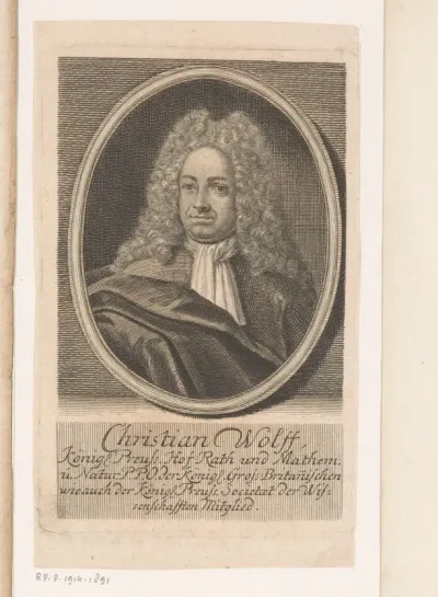 Portret van Christian Wolff