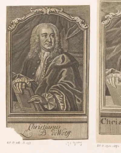 Portret van Christian Wolff