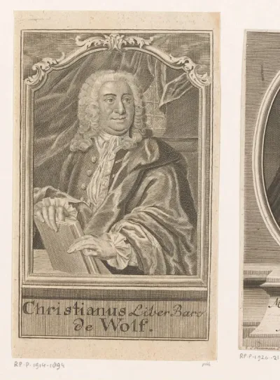 Portret van Christian Wolff