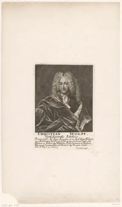 Portret van Christian Wolff