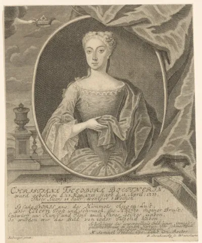 Portret van Christiana Theodora Böttner
