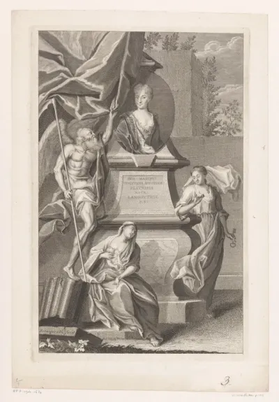 Portret van Christiane Augustine Platner