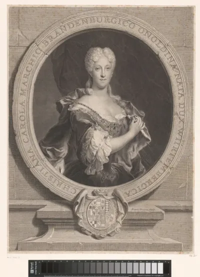 Portret van Christiane Charlotte van Württemberg-Winnental