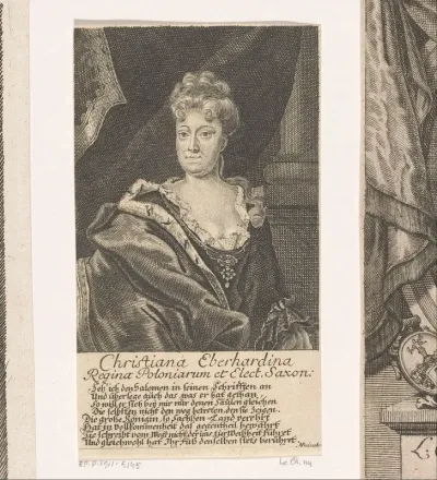 Portret van Christiane Eberhardine van Brandenburg-Bayreuth