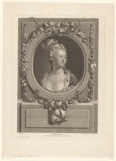 Portret van Christiane Henriette Koch