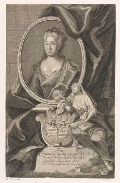 Portret van Christiane Lucia aus dem Winckel