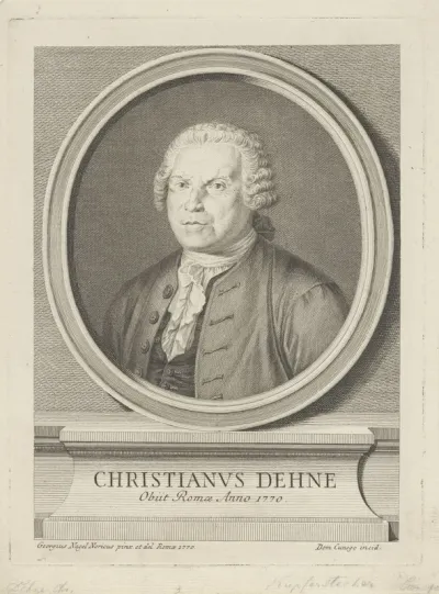 Portret van Christianus Dehne