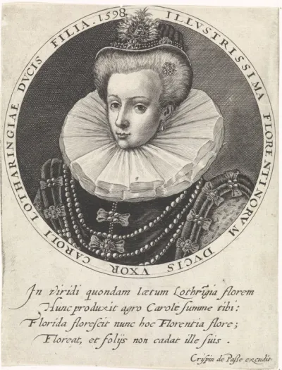 Portret van Christina van Lotharingen
