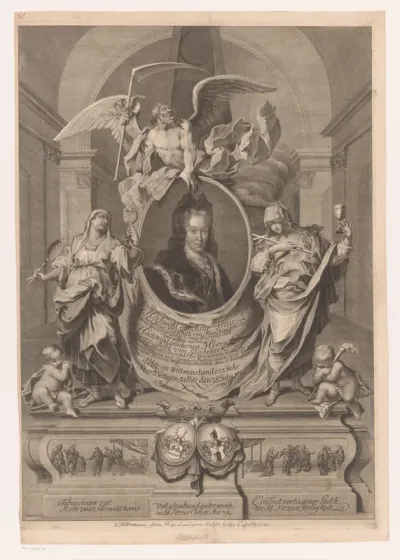 Portret van Christine Elisabeth van Münchhausen