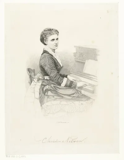 Portret van Christine Nilson