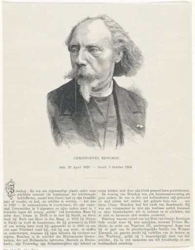 Portret van Christoffel Bisschop