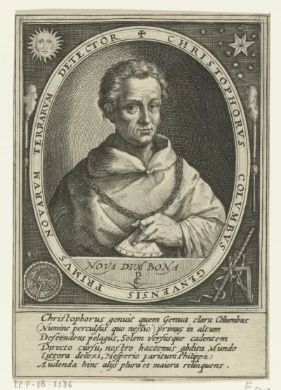 Portret van Christoffel Columbus