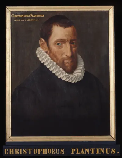 Portret van Christoffel Plantijn, drukker en uitgever
