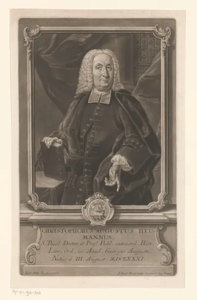 Portret van Christoph August Heumann