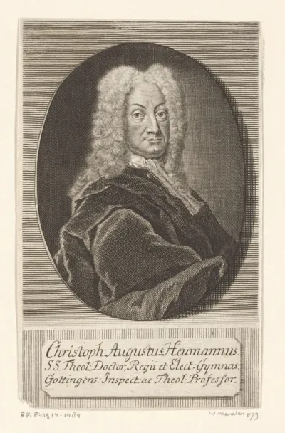 Portret van Christoph August Heumann