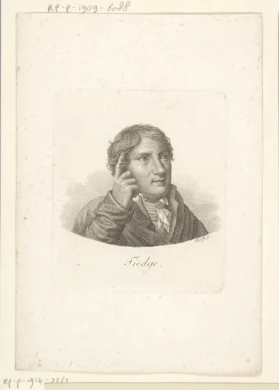 Portret van Christoph August Tiedge